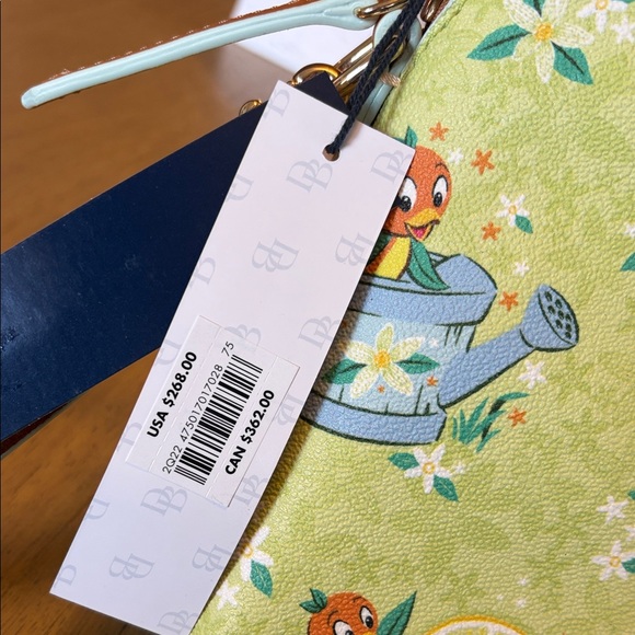 Dooney & Bourke Green and Brown Satchel - Picture 6 of 8